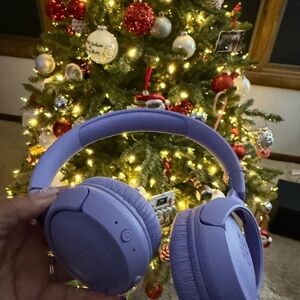 Wireless Purple Headphones